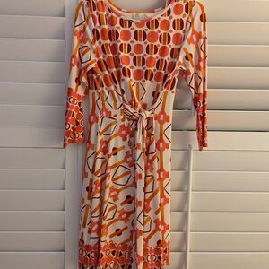 NWOT, Donna Morgan Midi Dress, Size 8, great fall & spring dress